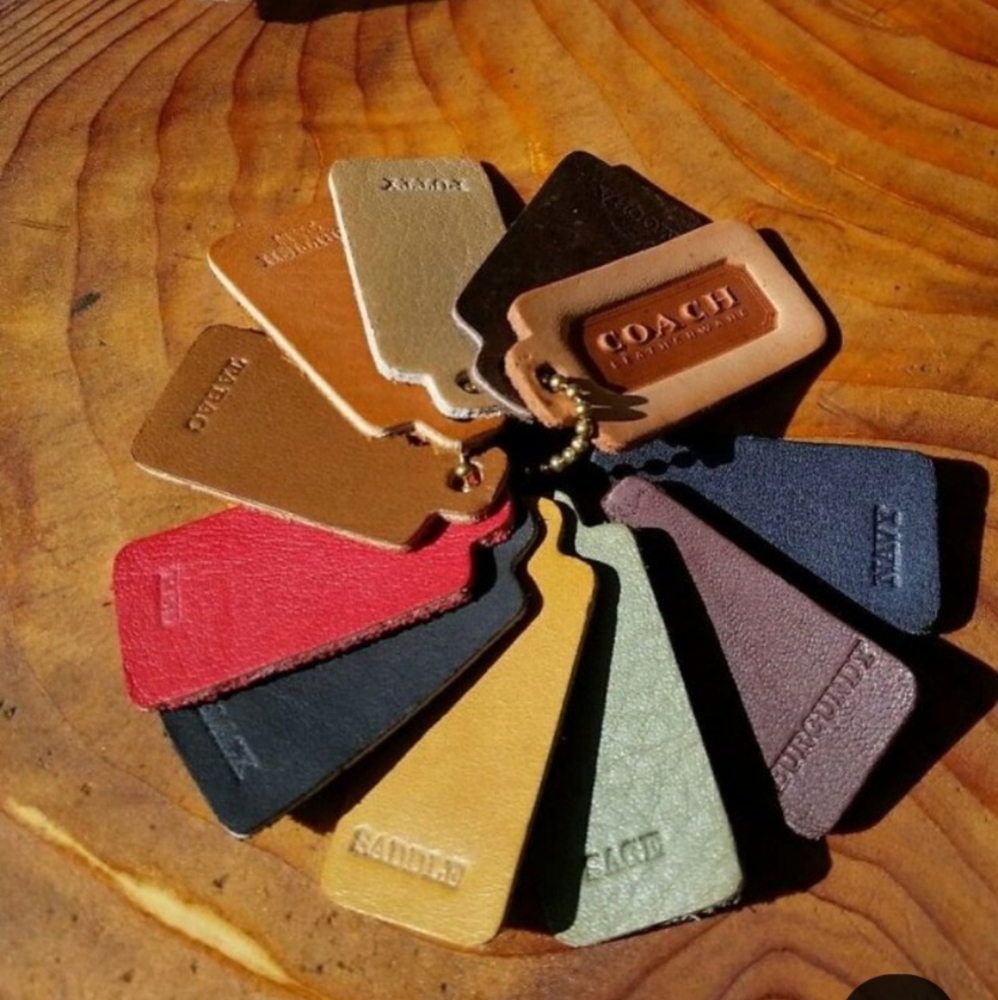 ISO Vintage Coach Sample Color Hang Tags